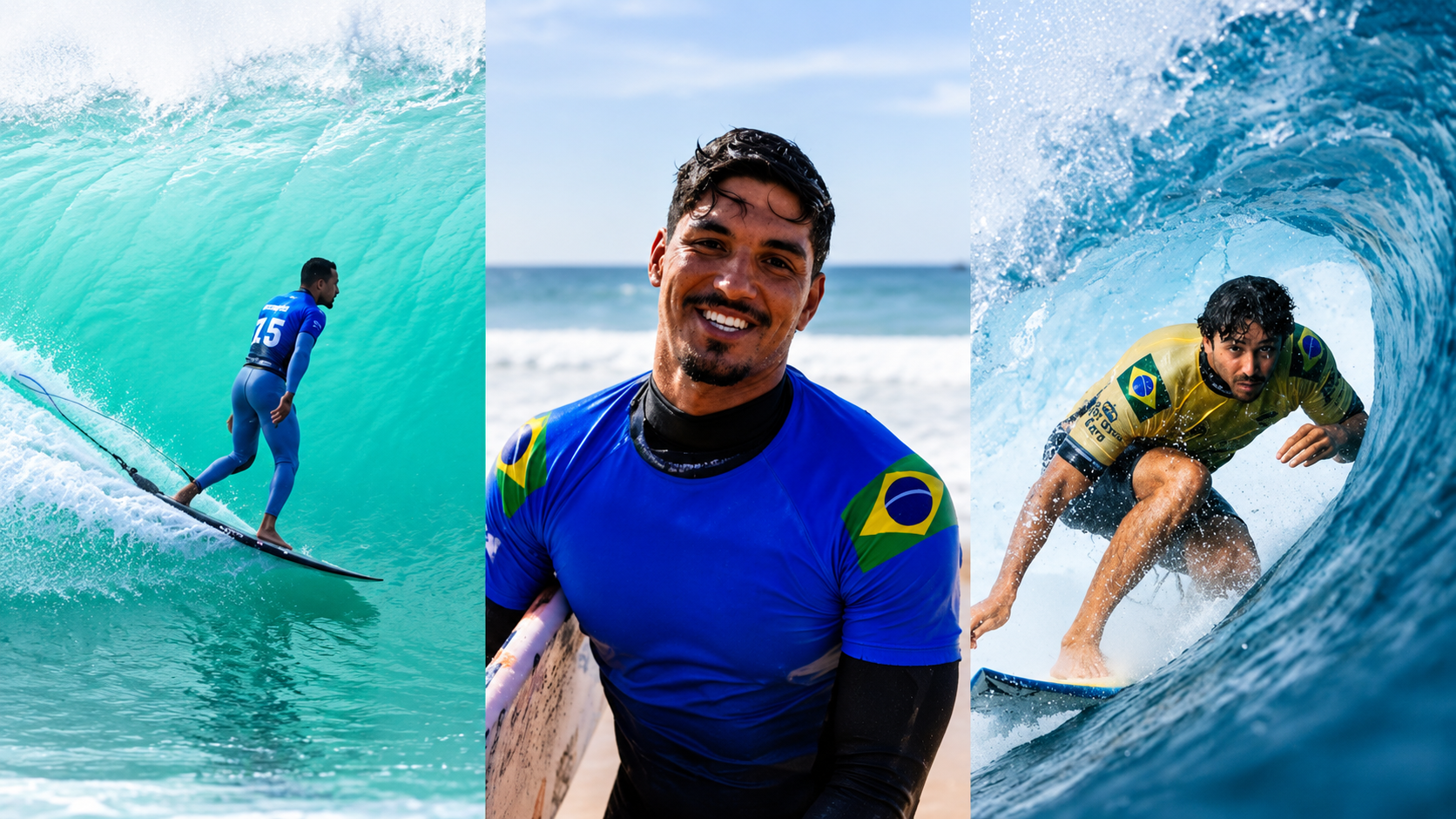 Yago Dora, Italo Ferreira e Gabriel Medina disputam as primeiras posições do ranking mundial de surfe de 2026.