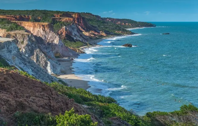 Falésias litoral Sul foto PBTUR