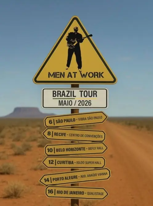 Datas da turnê do Men at Work no Brasil