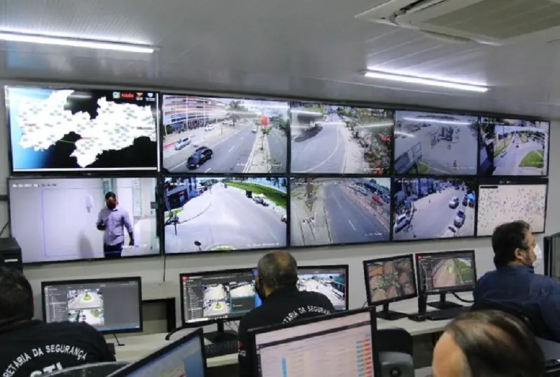 Câmeras de monitoramento no São João de Campina. Foto: Secom-PB/arquivo